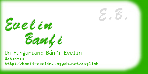 evelin banfi business card